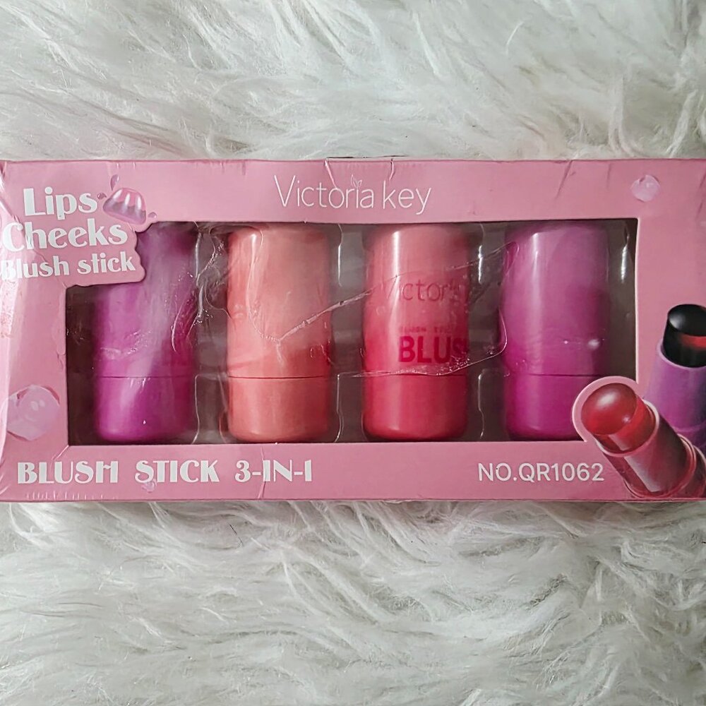 NIB Viral Victoria Key Blush Sticks Set – 4 Shades in Box